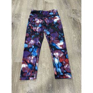 90 Degrees XS Patriotic Yoga Pants Red Purple A2